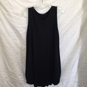Navy blue cotton dress